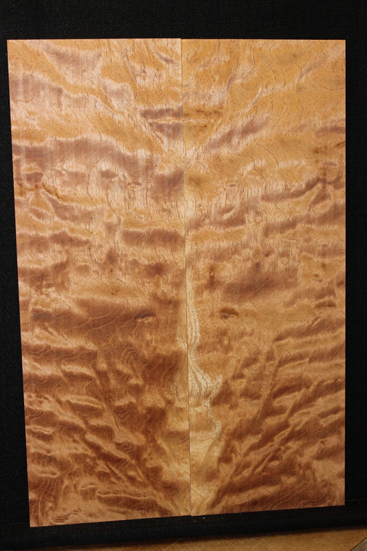 Figured spanish cedar guitar top. 0.42" thick
