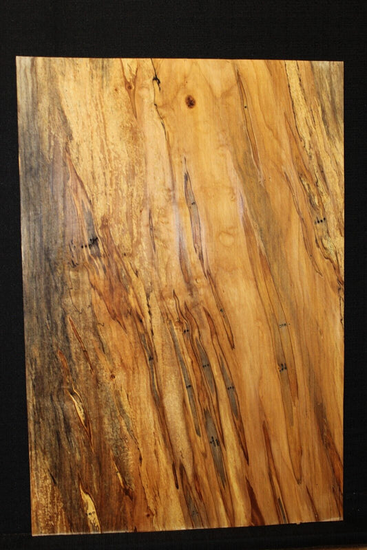 Spalted ambrosia maple one piece guitar top.