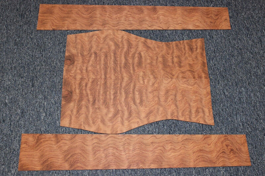 Waterfall figured bubinga  back and side set. Stunning grain, color and figure.