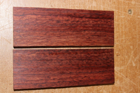 Figured Bubinga knife scale, gun grip.  5.5  X 2 X 3/8"