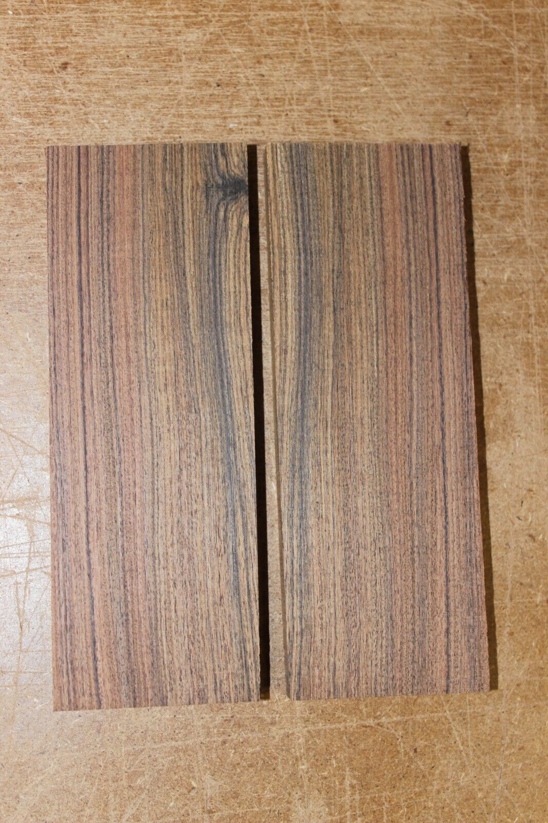 Pau ferro AKA Bolivian rosewood  knife scale, gun grip.  5.5  X 2 X 3/8"