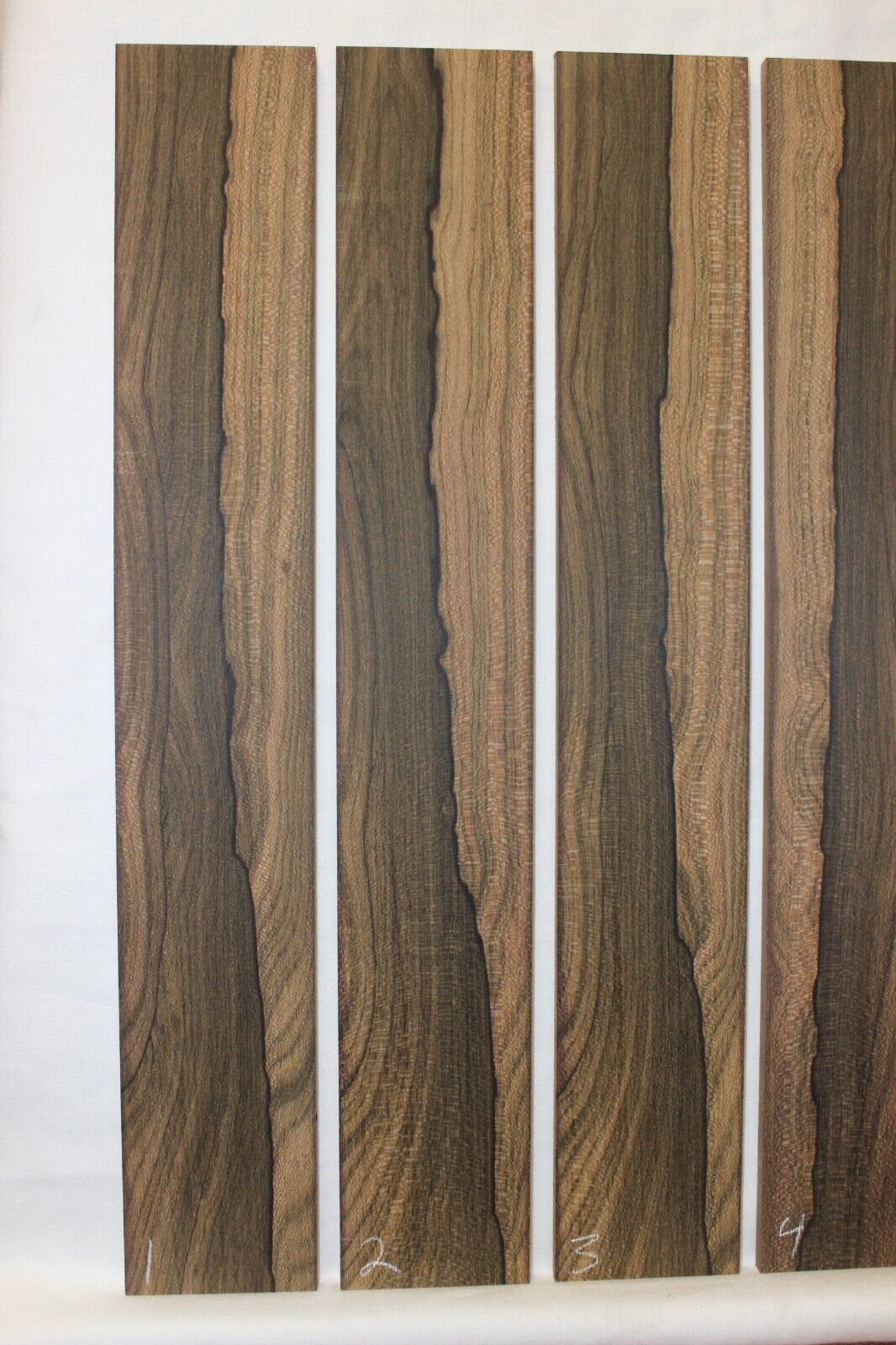 Ziricote guitar fingerboard blank. 3" wide blanks, sold individually