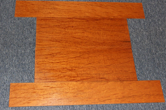 Figured genuine mahogany guitar back and side set.