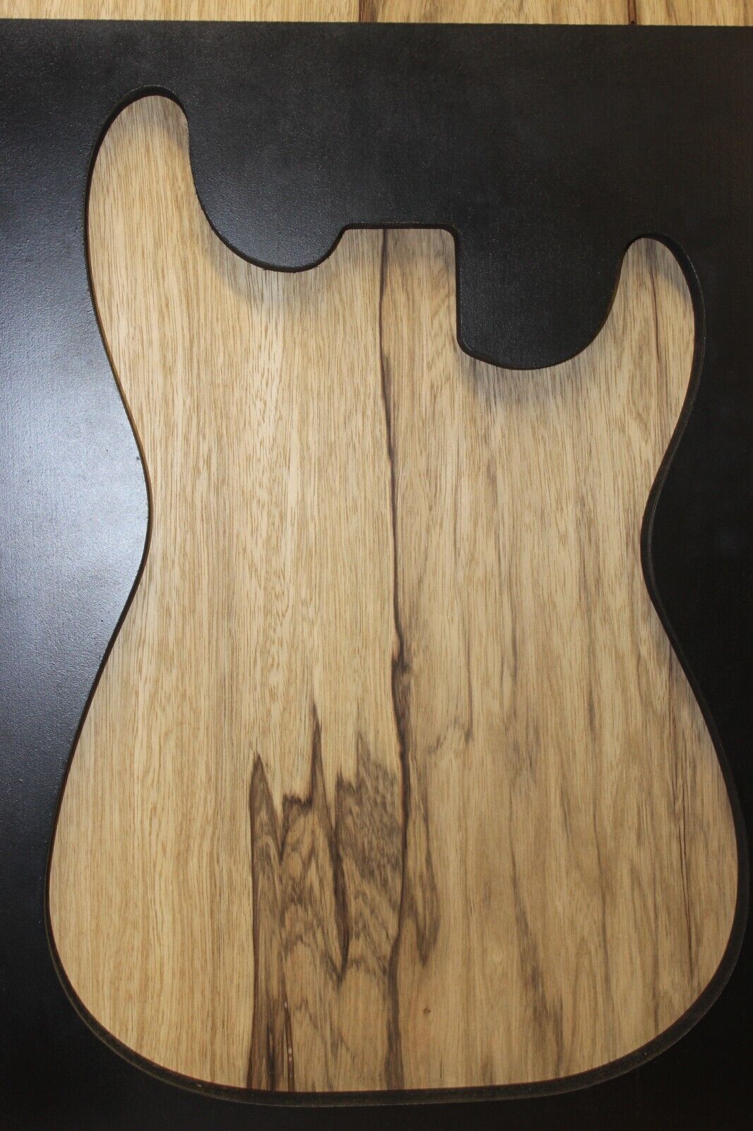 Black limba / korina one piece guitar body blank