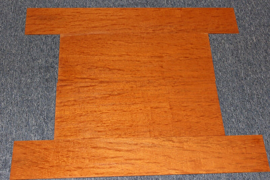 Figured genuine mahogany guitar back and side set.