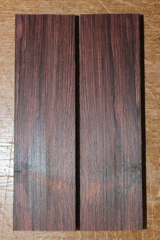 Madagascar rosewood knife scale, gun grip. 5.25  X 1.5 X 3/8" select grade!