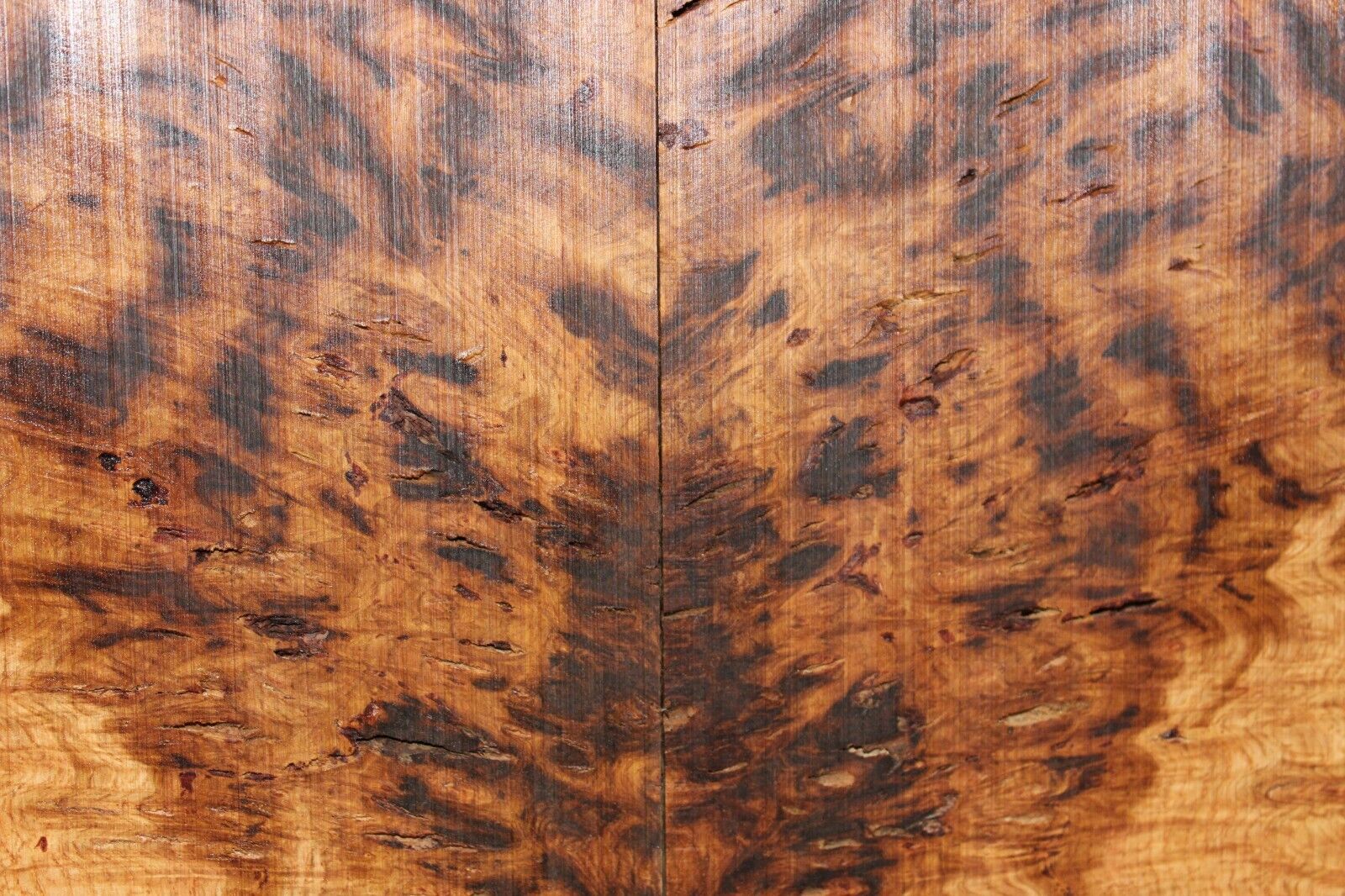 Smoked Scottish oak burl book matched guitar top.  Personal stash piece.