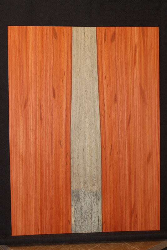 Padauk electric guitar top with white sapwood. Beautiful set.
