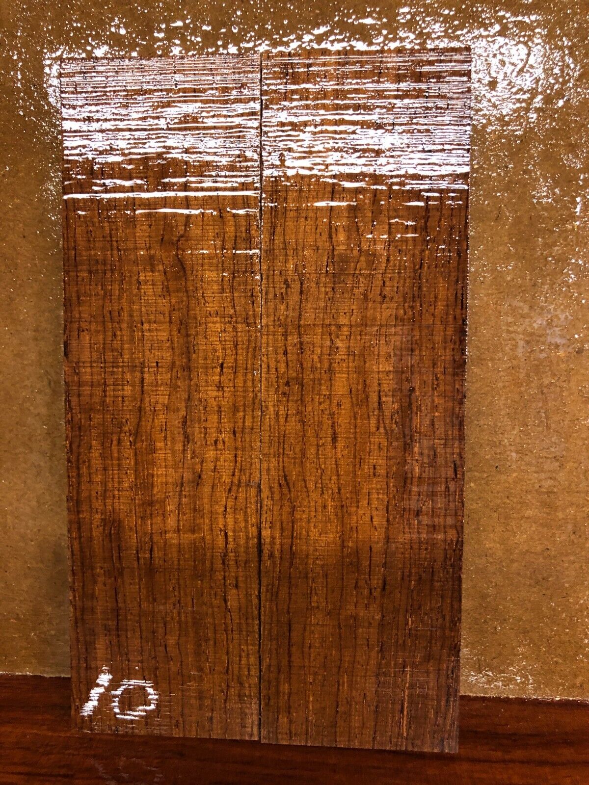 Cocobolo knife scale, gun grip.  6 X 1.75 X 0.42" you pick the set you want.