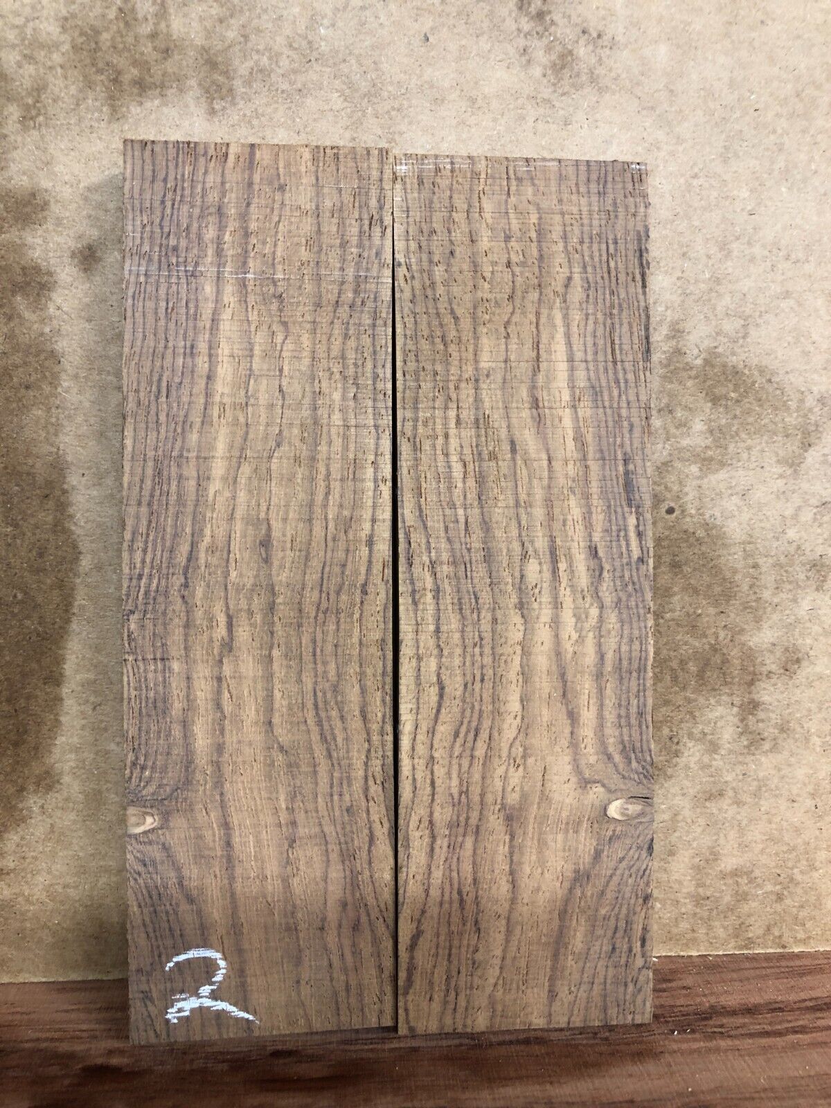 Cocobolo knife scale, gun grip.  6 X 1.75 X 0.42" you pick the set you want.