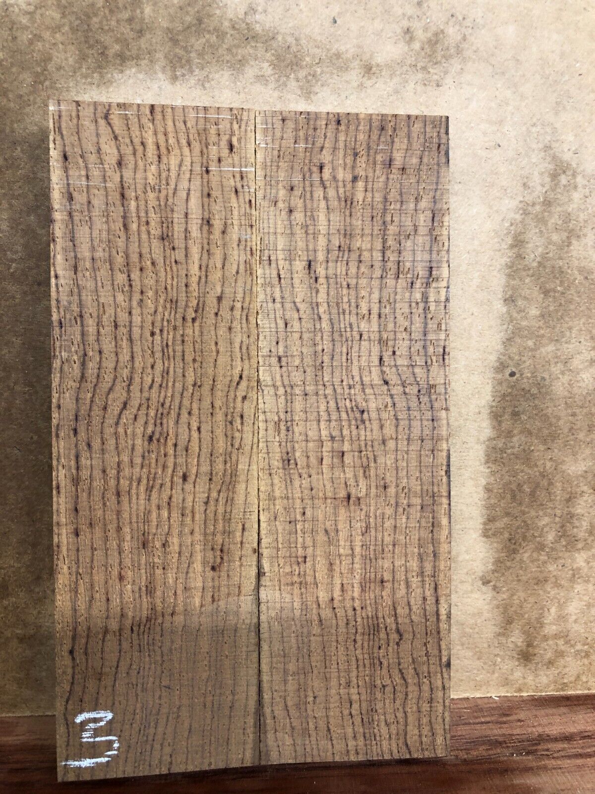 Cocobolo knife scale, gun grip.  6 X 1.75 X 0.42" you pick the set you want.