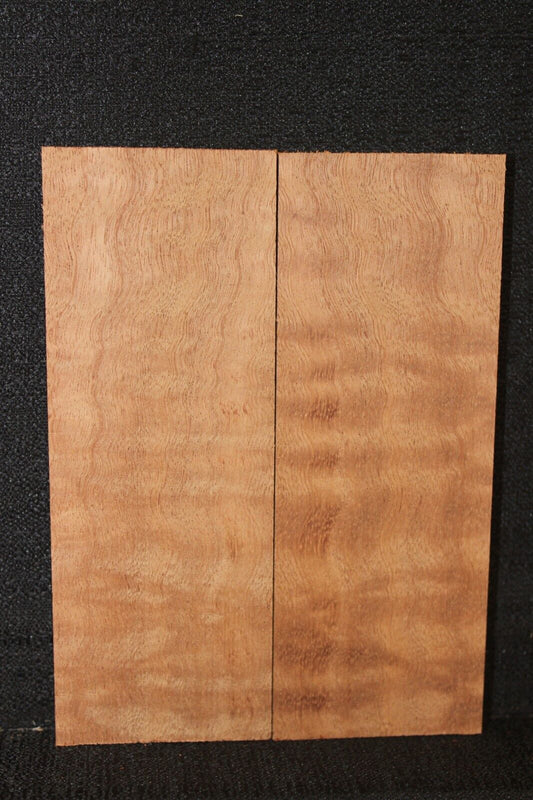 Figured sapele knife scale, gun grip.  5.5 X 2 X 3/8"
