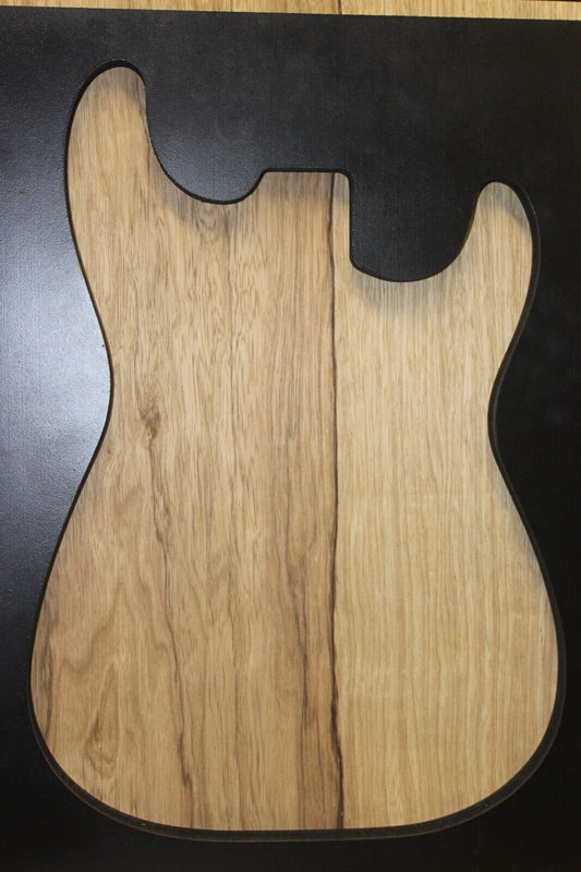 Black limba / korina one piece guitar body blank