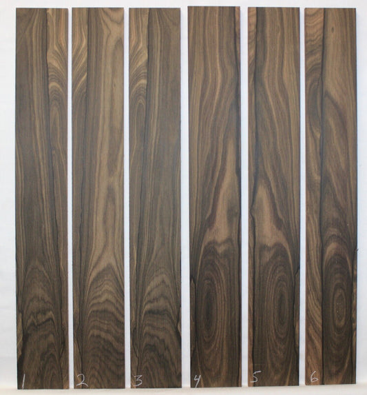 Ziricote guitar fingerboard blank. 3" wide blanks, sold individually