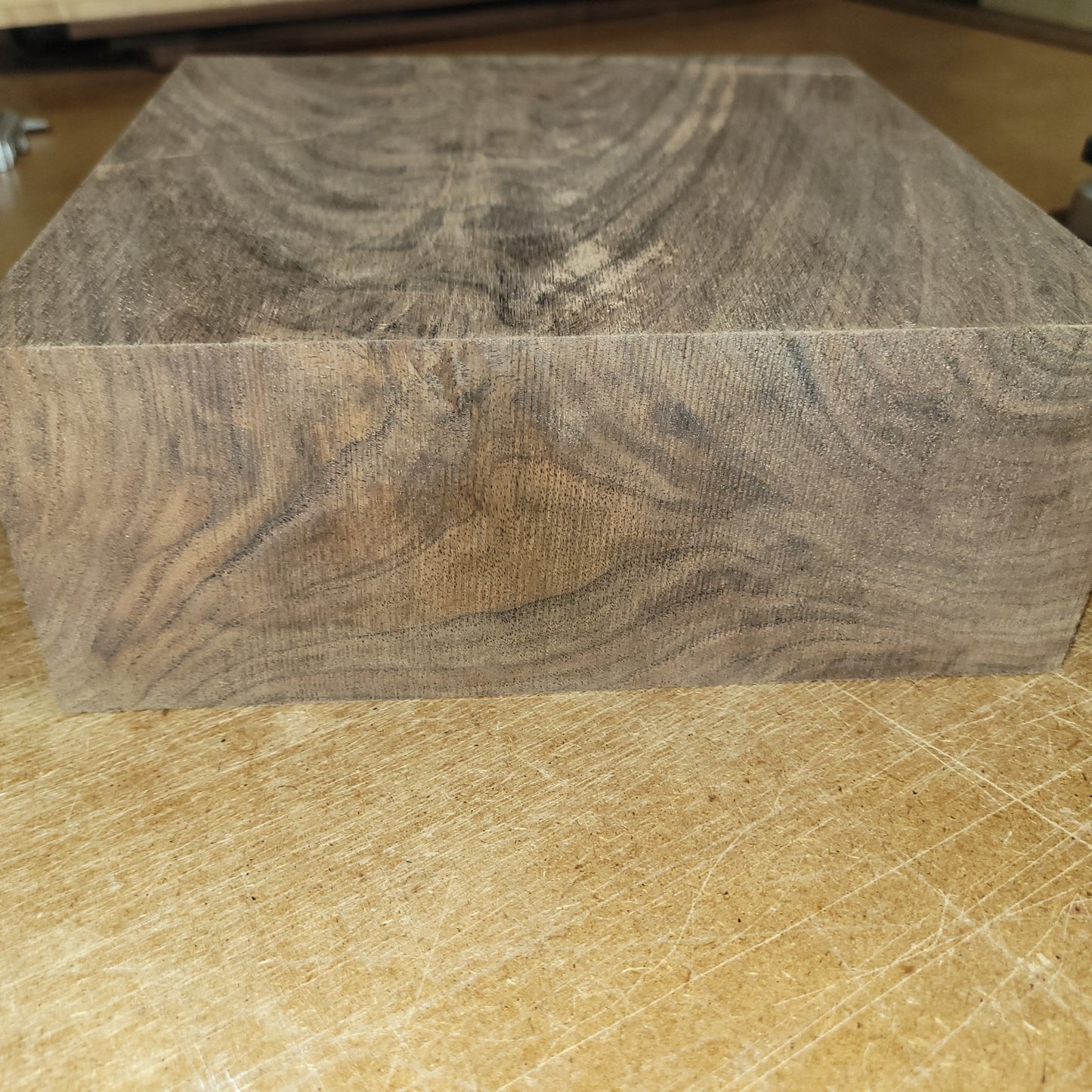 Black walnut bowl blank, 8 X 8 X 3.25