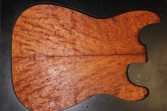 5A figured genuine mahogany book matched guitar top