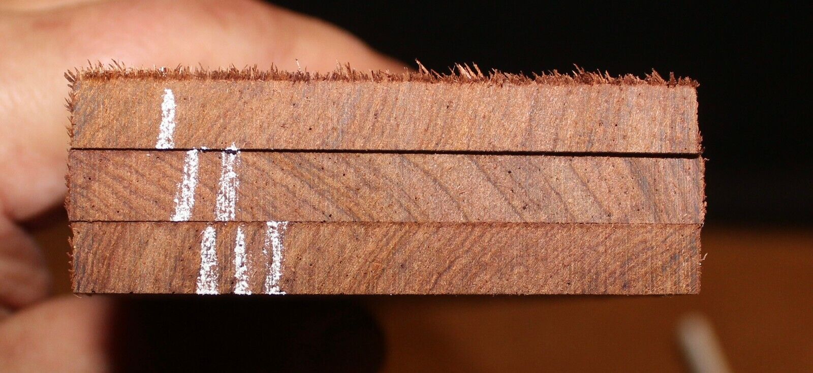 Madagascar rosewood guitar fingerboard blank. Quarter sawn, sold individually 