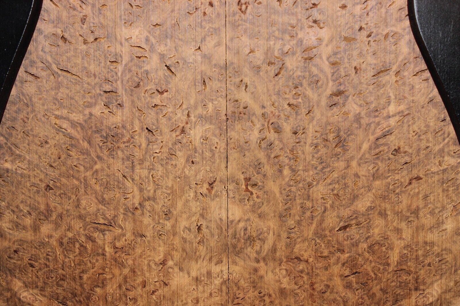 Smoked Scottish oak burl book matched guitar top.  Personal stash piece.