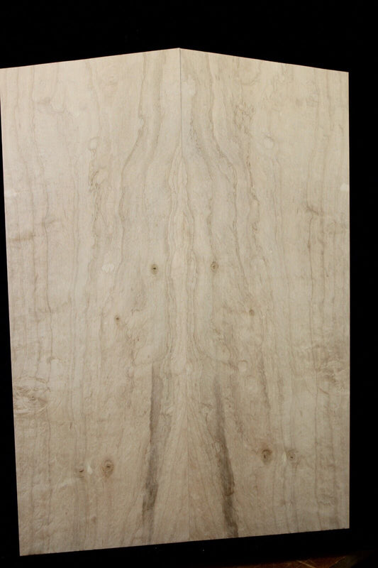 Silver maple, burl / lace figured guitar book matched top.