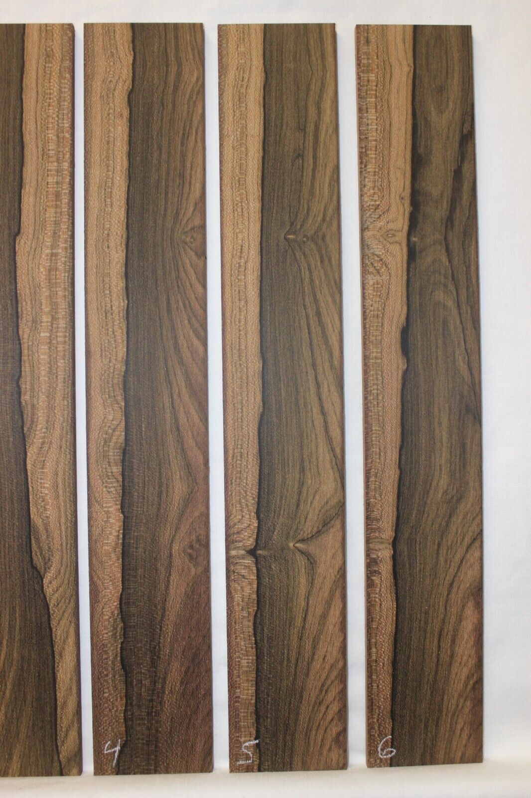 Ziricote guitar fingerboard blank. 3" wide blanks, sold individually