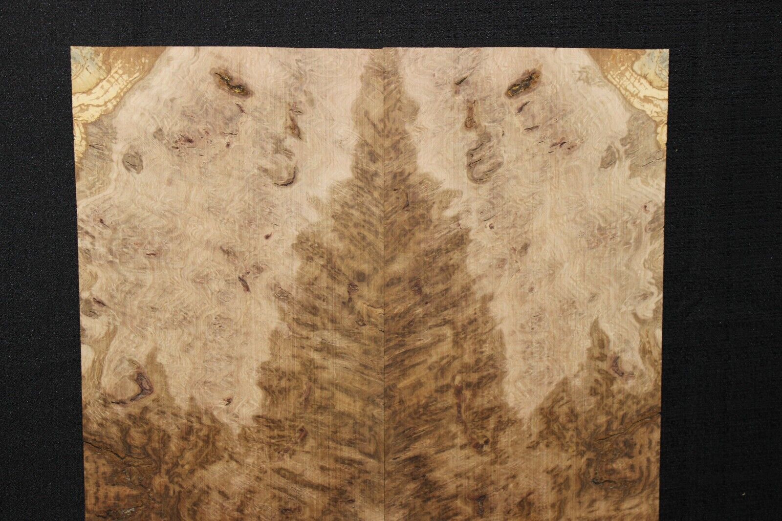 Smoked Scottish oak burl book matched guitar top.  Personal stash piece.