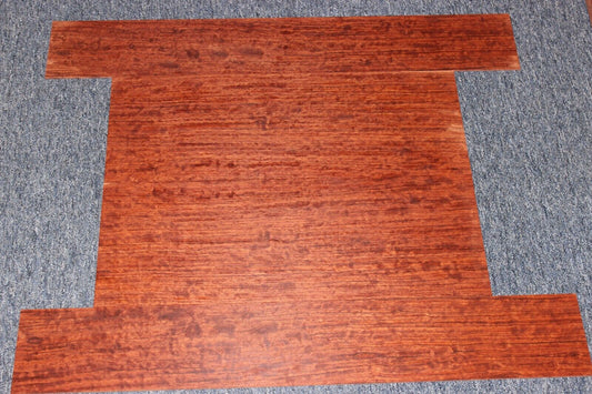 Figured bubinga dreadnought acoustic guitar back & side set. Fantastic color.
