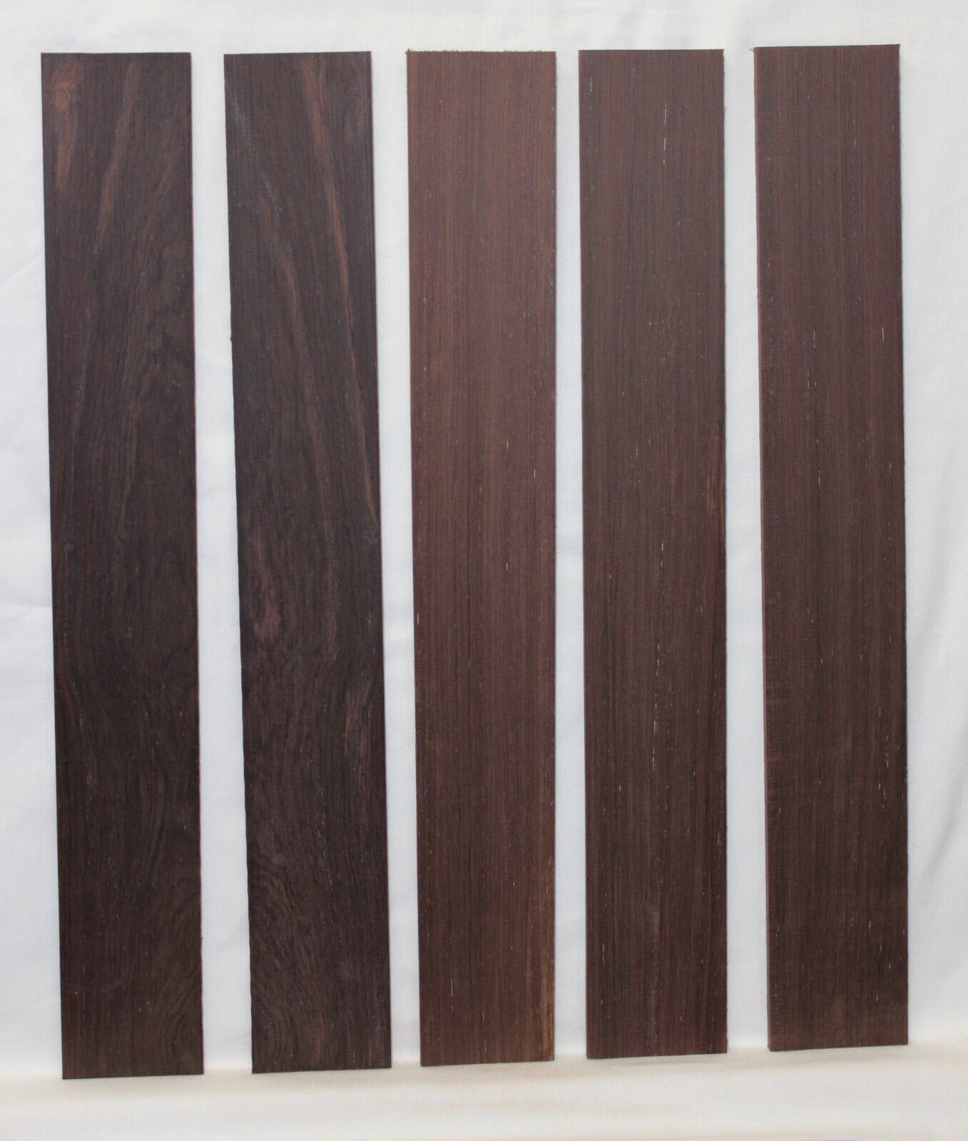 Madagascar rosewood guitar fingerboard blanks. B grade, minor flaws