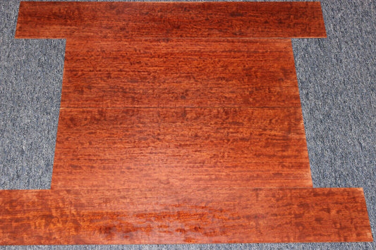 Figured bubinga dreadnought acoustic guitar back & side set. Fantastic color.
