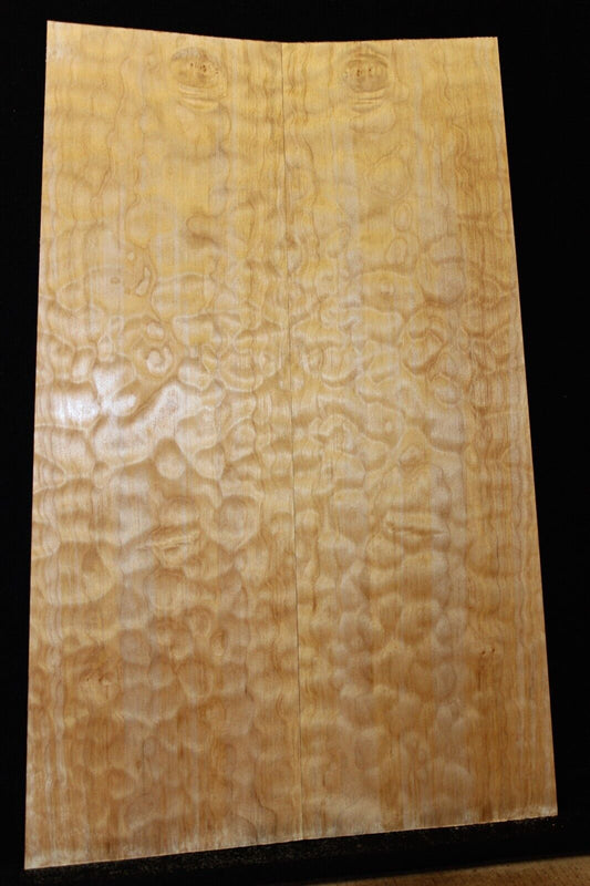 Quilted maple book matched guitar drop top.