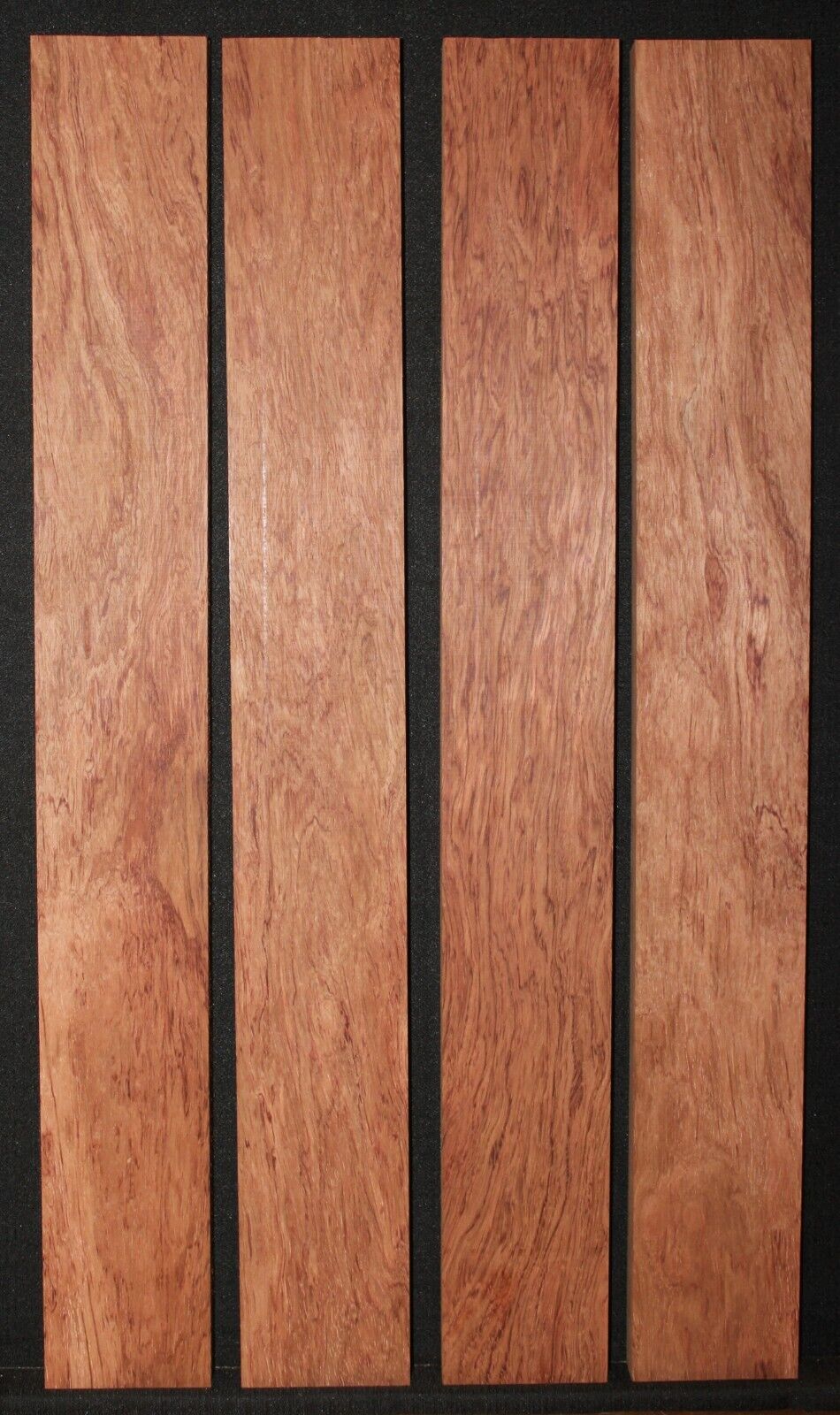 Bubinga flat sawn guitar neck blanks. 30 X 3.84 X 1" sold individually 
