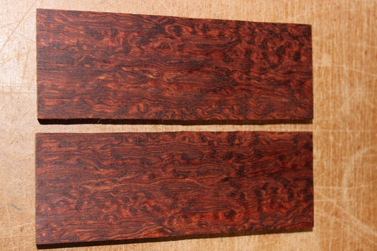 Pomelle figured Bubinga knife scale, gun grip.  5.5  X 2 X 3/8"
