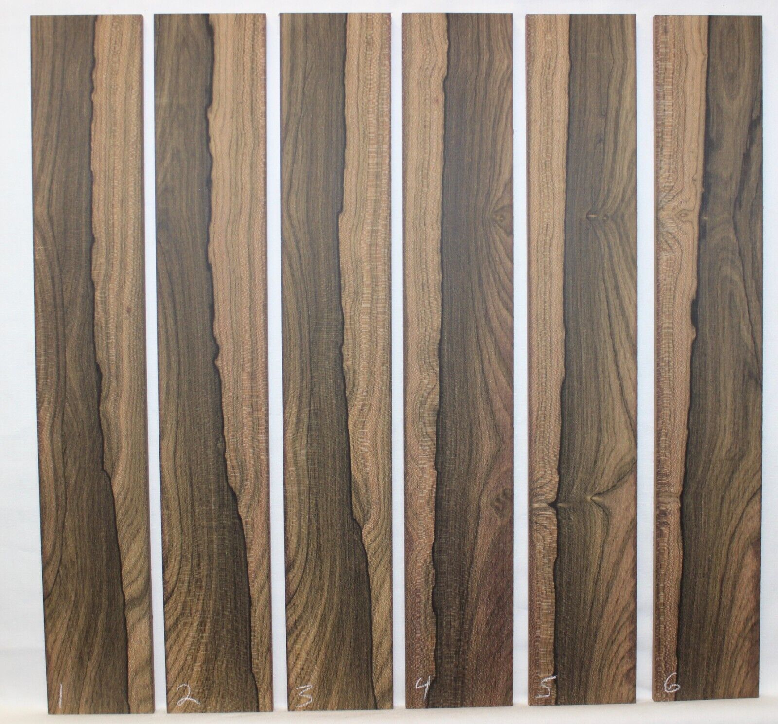 Ziricote guitar fingerboard blank. 3" wide blanks, sold individually