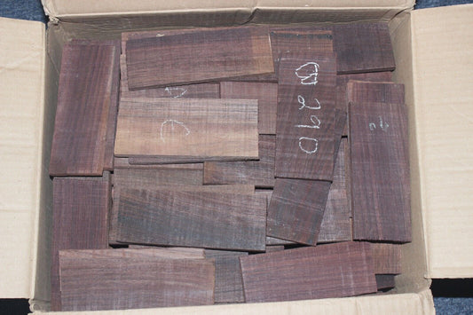East indian rosewood scrap pieces 5.5 X 2.5 X 0.33" minimum. 8 pieces per order.