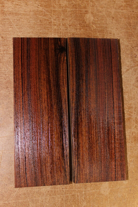 Pau ferro AKA Bolivian rosewood  knife scale, gun grip.  5.5  X 2 X 3/8"