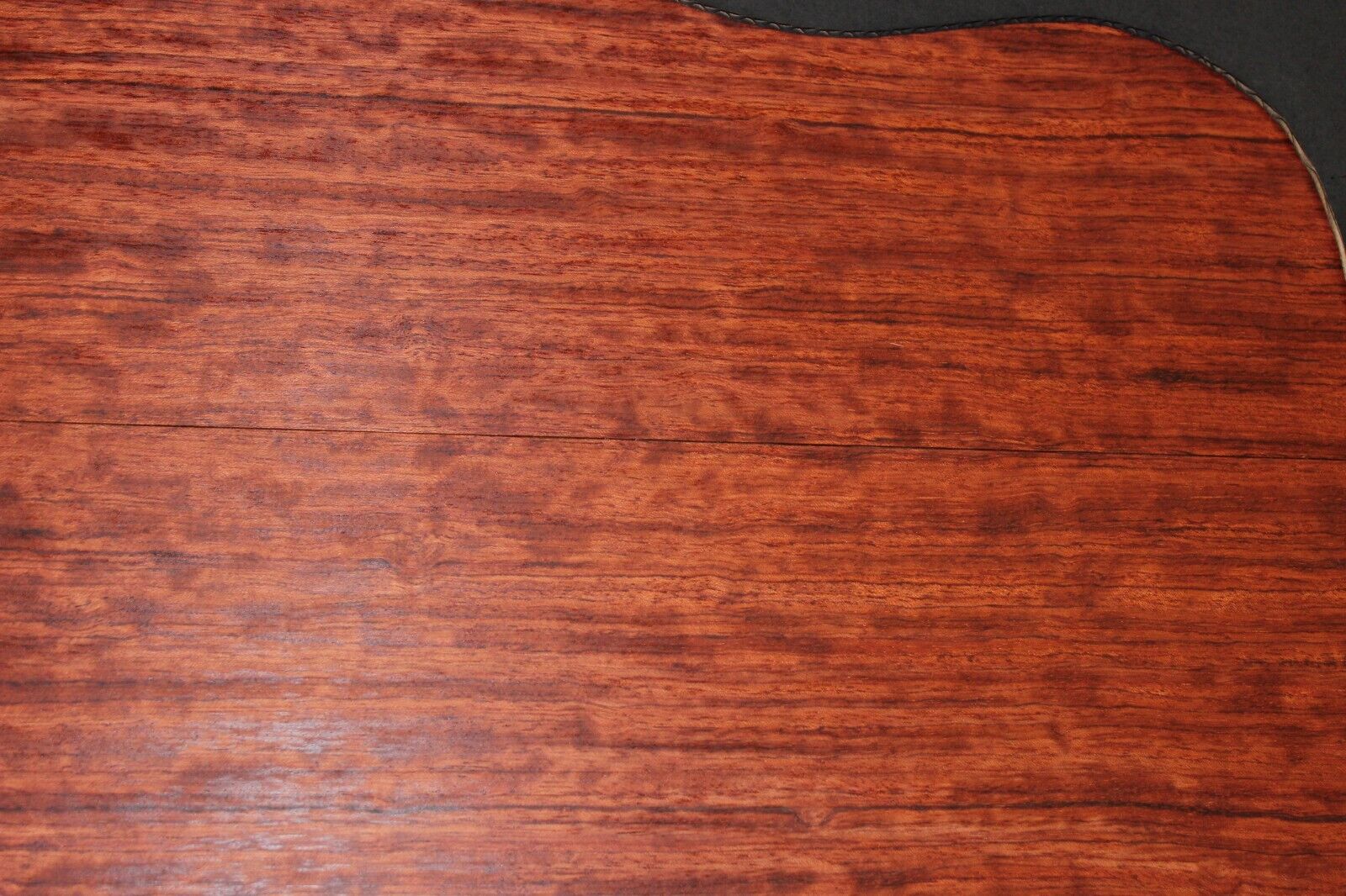 Figured bubinga dreadnought acoustic guitar back & side set. Fantastic color.