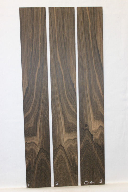 Ziricote guitar fingerboard blank.  22 X 3 X 0.30" Sold individually