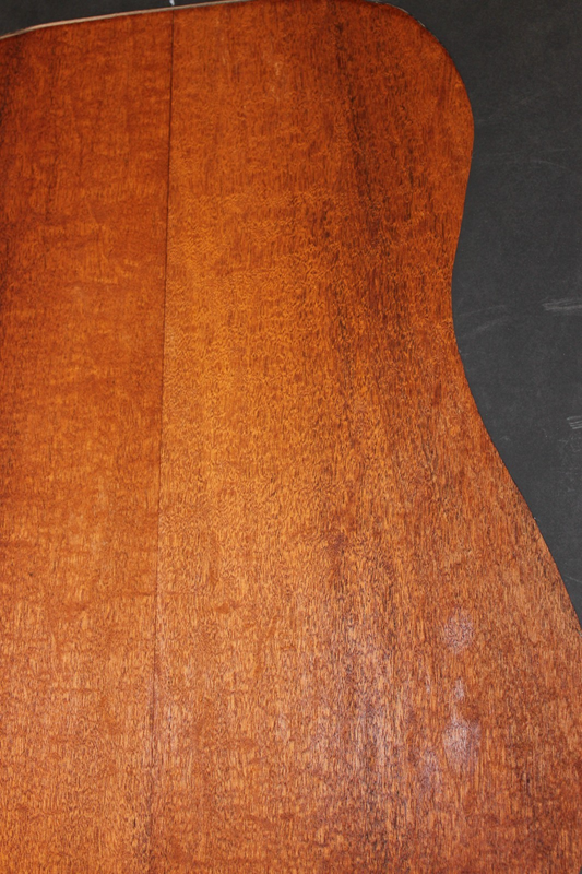 Figured genuine mahogany guitar back and side set.