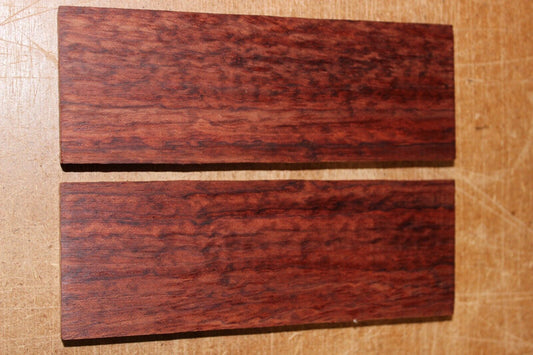 Figured Bubinga knife scale, gun grip.  5.5  X 2 X 3/8"