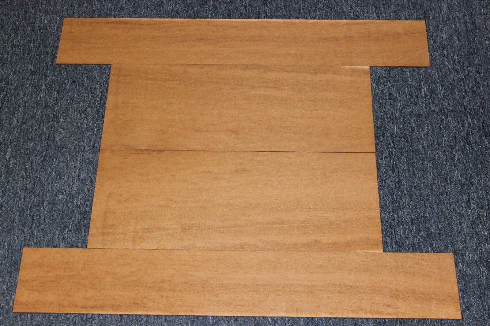 Figured genuine mahogany guitar back and side set.