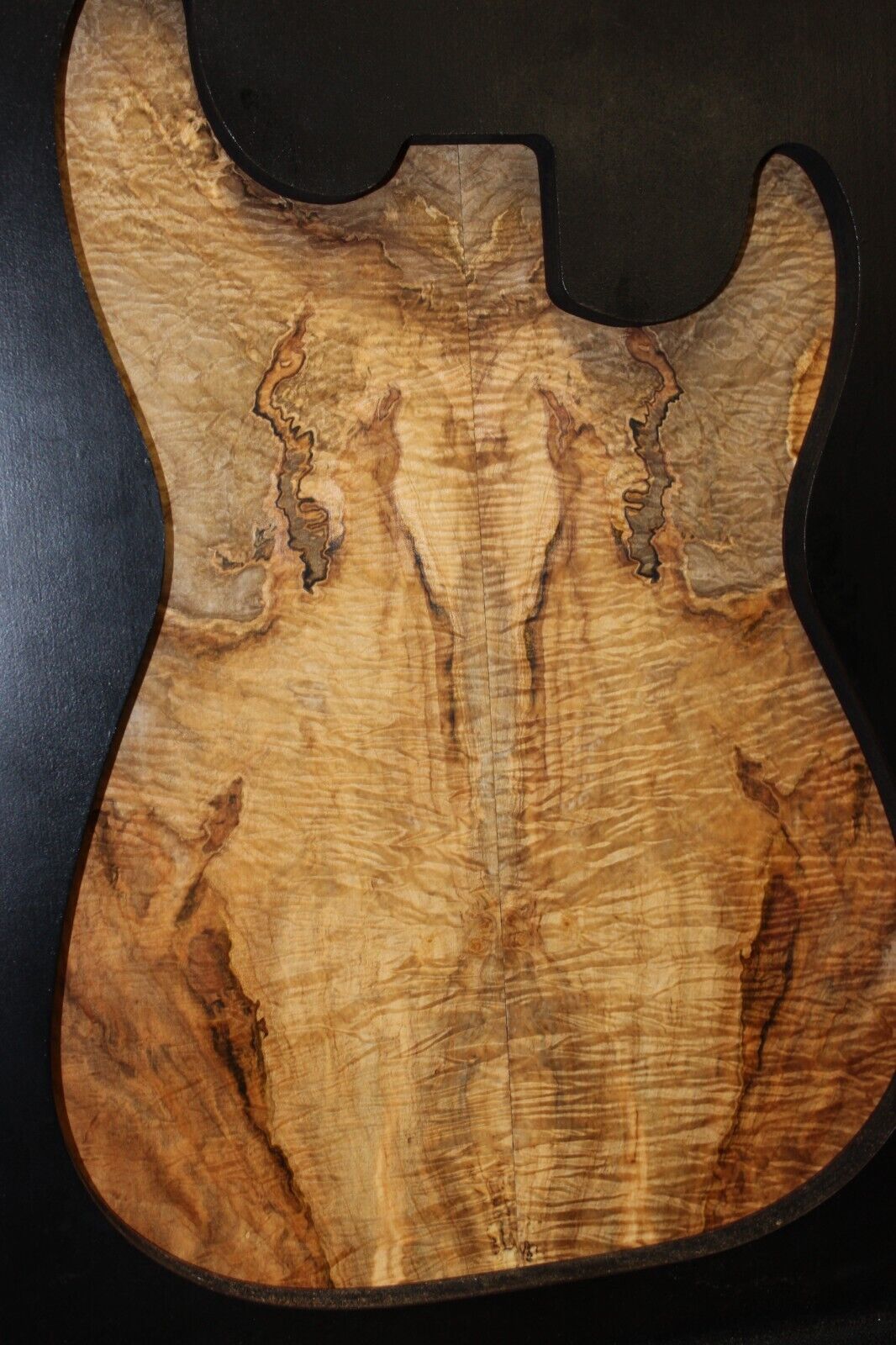 Figured ambrosia maple book matched guitar top. Stunning set