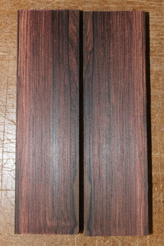 Madagascar rosewood knife scale, gun grip. 5.25  X 1.5 X 3/8" select grade!