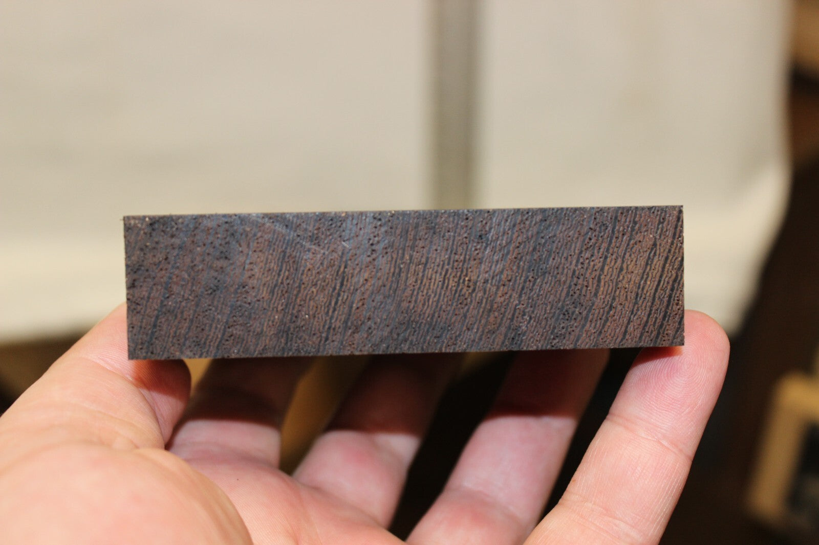 Wenge quarter sawn guitar neck blank. Select grade