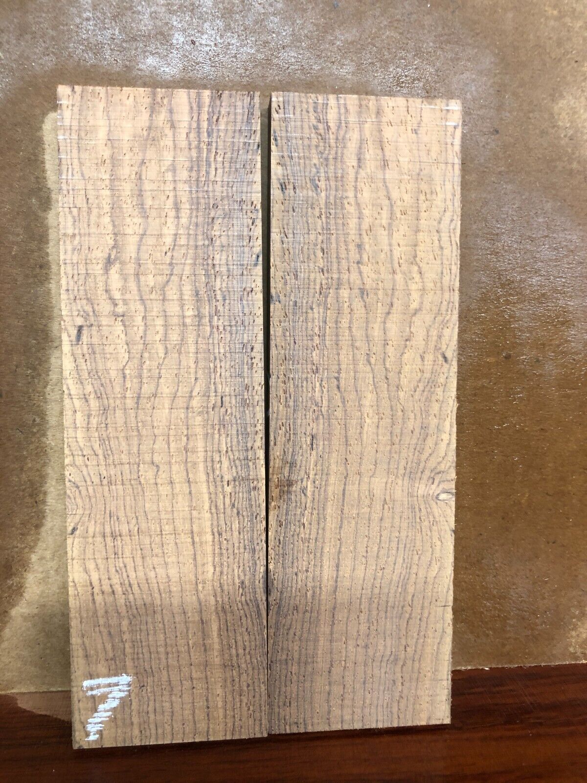 Cocobolo knife scale, gun grip.  6 X 1.75 X 0.42" you pick the set you want.