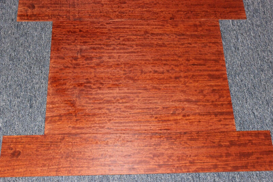 Figured bubinga dreadnought acoustic guitar back & side set. Fantastic color.