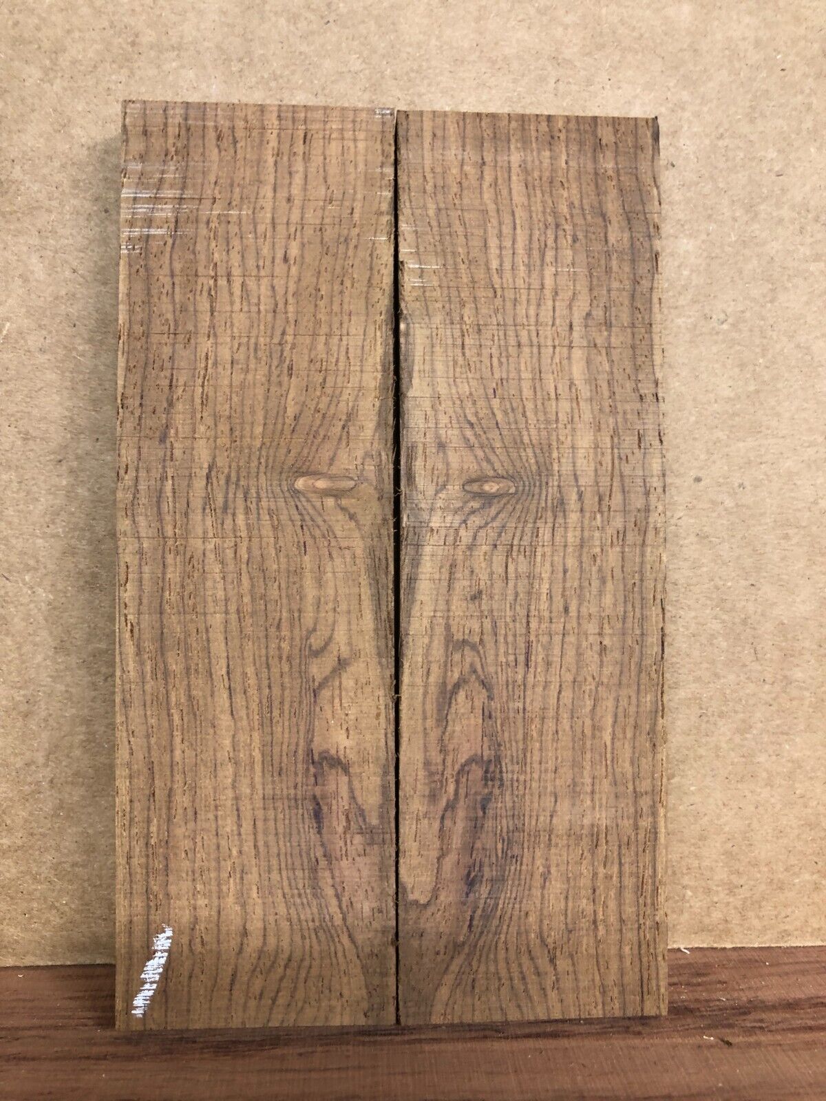 Cocobolo knife scale, gun grip.  6 X 1.75 X 0.42" you pick the set you want.
