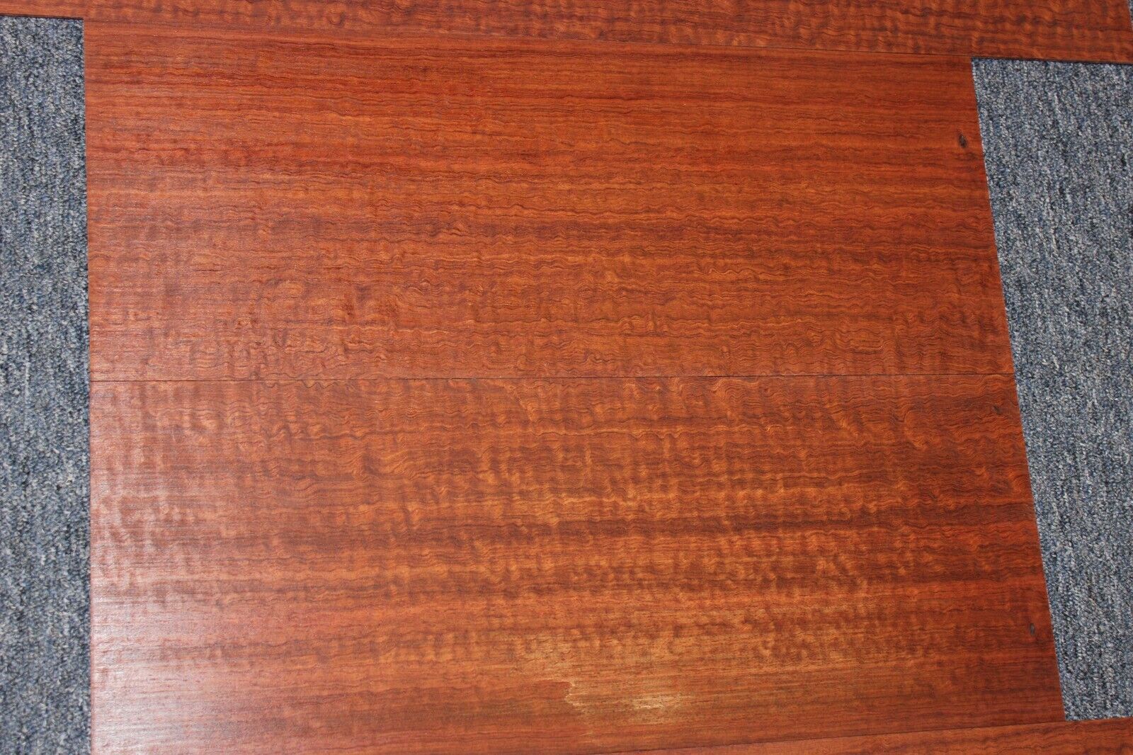 Figured bubinga dreadnought acoustic guitar back & side set.