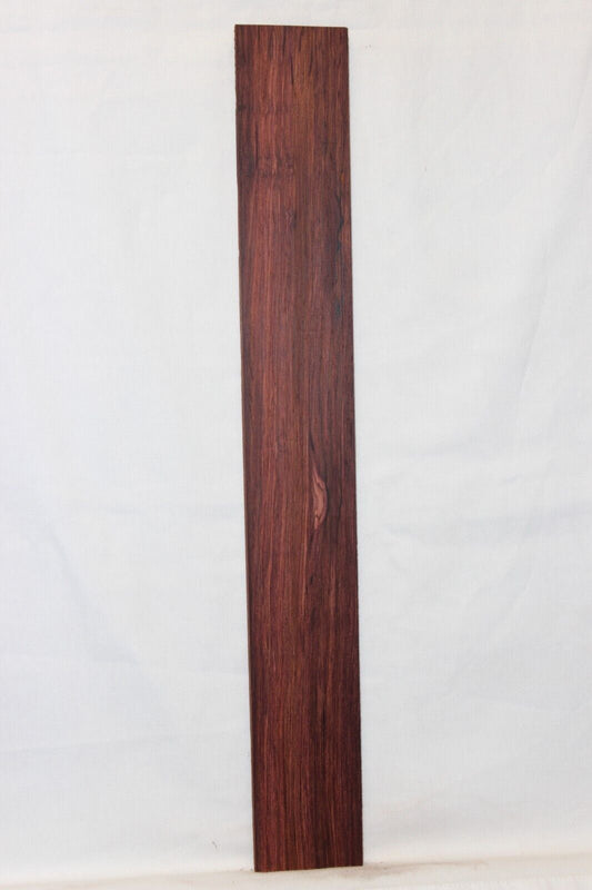 Madagascar rosewood guitar fingerboard blank. Vibrant color.