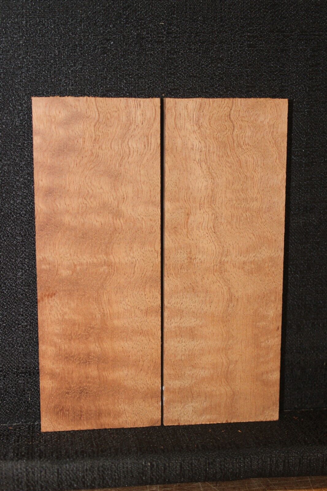 Figured sapele knife scale, gun grip.  5.5 X 2 X 3/8"