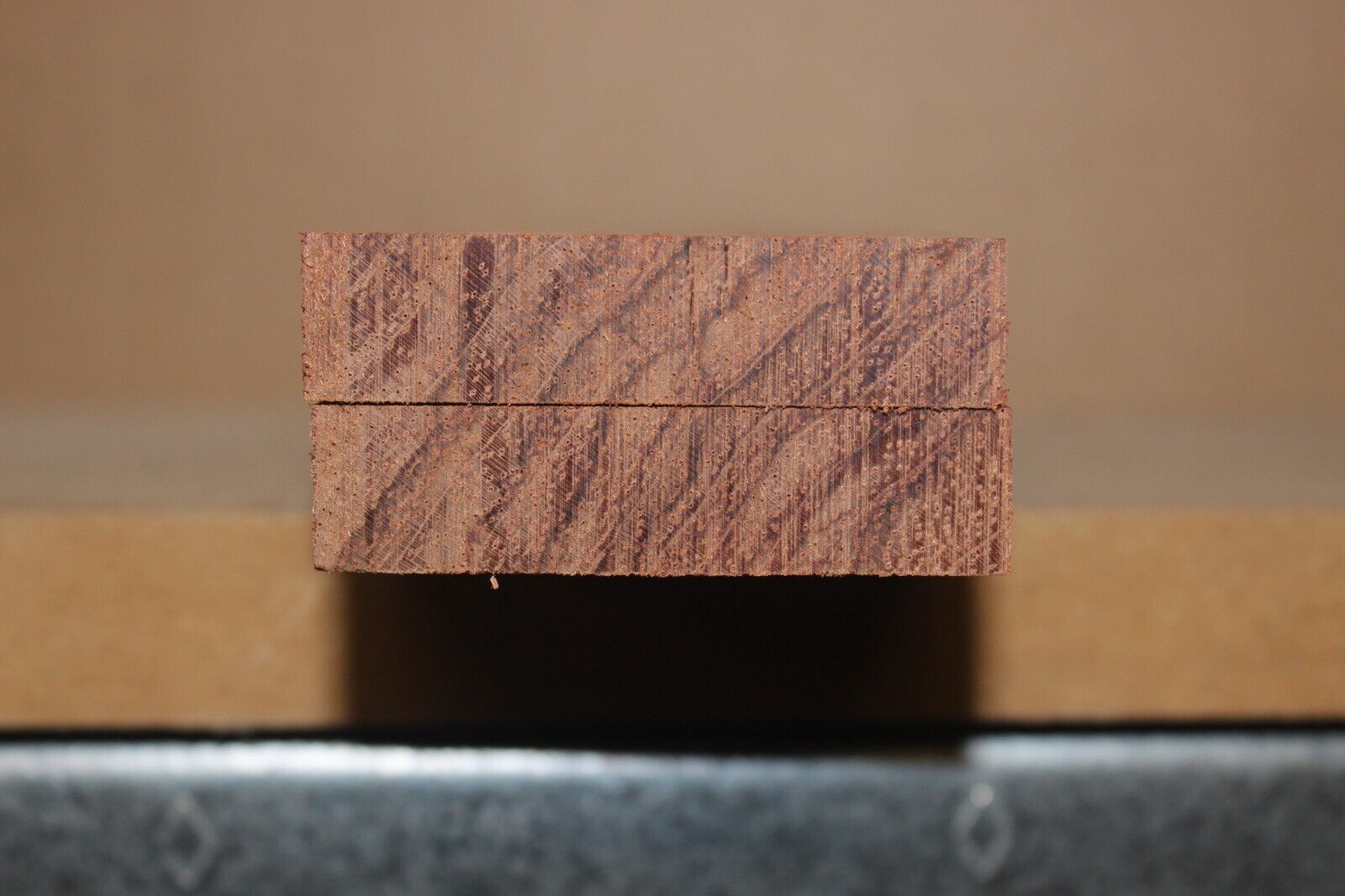 Bubinga knife scale, gun grip.  6  X 2 X 7/16"
