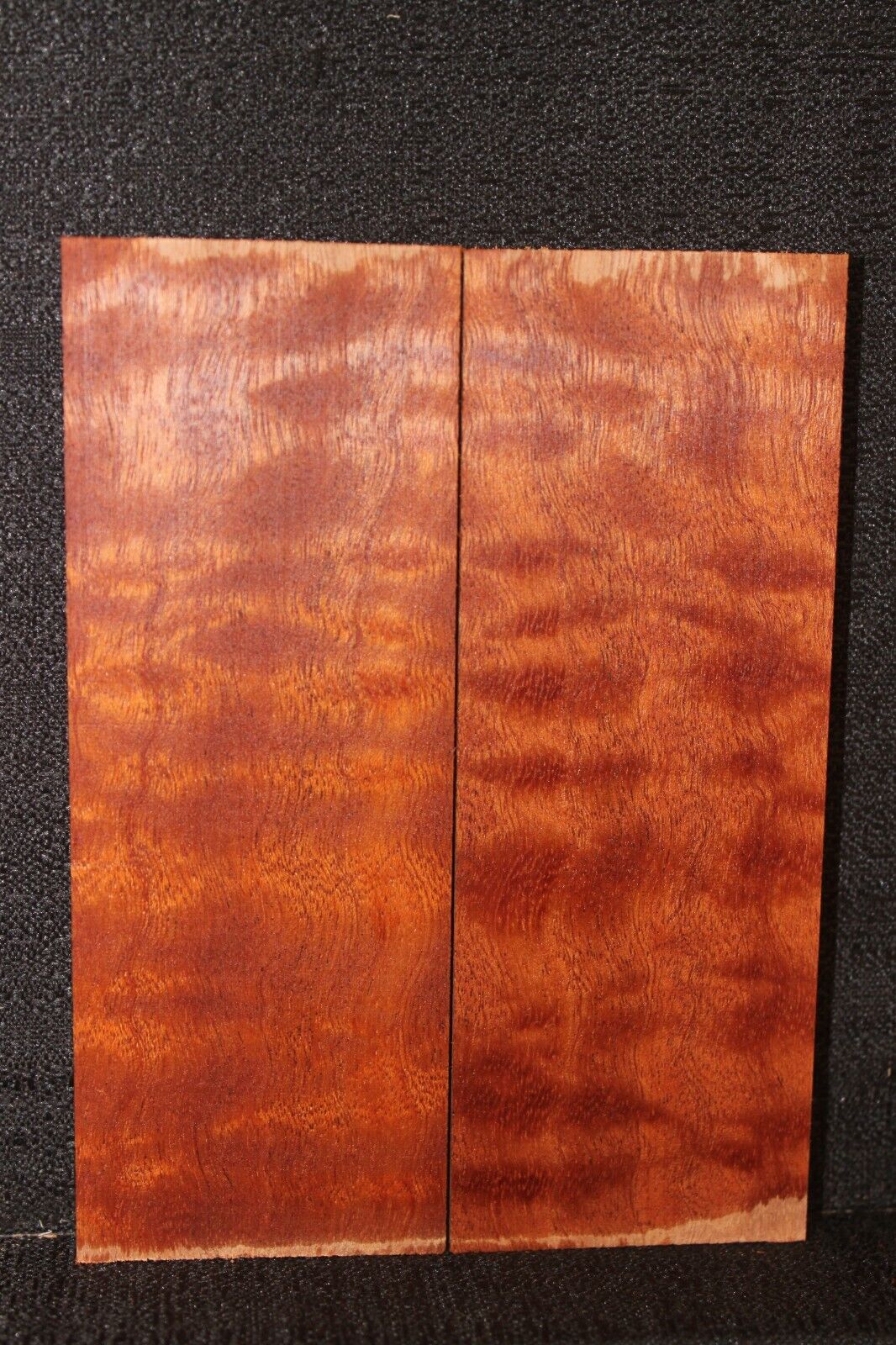 Figured sapele knife scale, gun grip.  5.5 X 2 X 3/8"